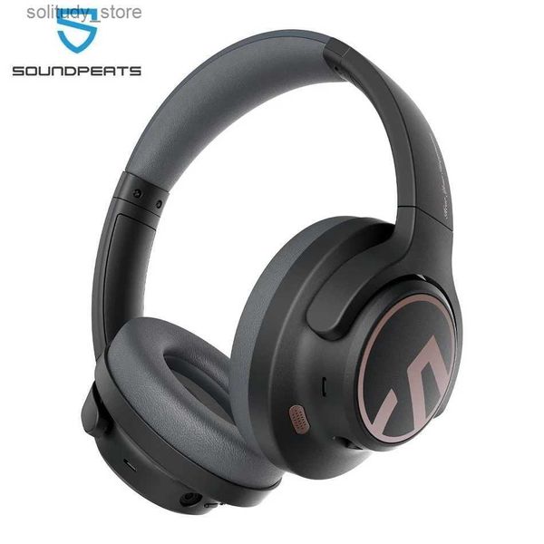 Fones de ouvido de telefone celular SoundPEATS Fones de ouvido Bluetooth 5.3 Híbrido Cancelamento de ruído ativo Fones de ouvido sem fio 123H Play Mic Conexão multiponto Q240402