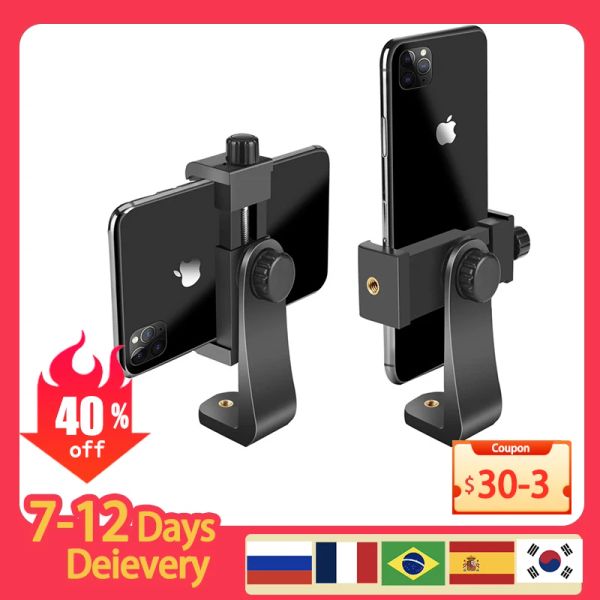 Supporto per telefono staffa universale supporto per treppiede per iPhone 14 Xiaomi Mount Tablet Clip SmartPhonetripod Hot Shoot Shoot Adapter