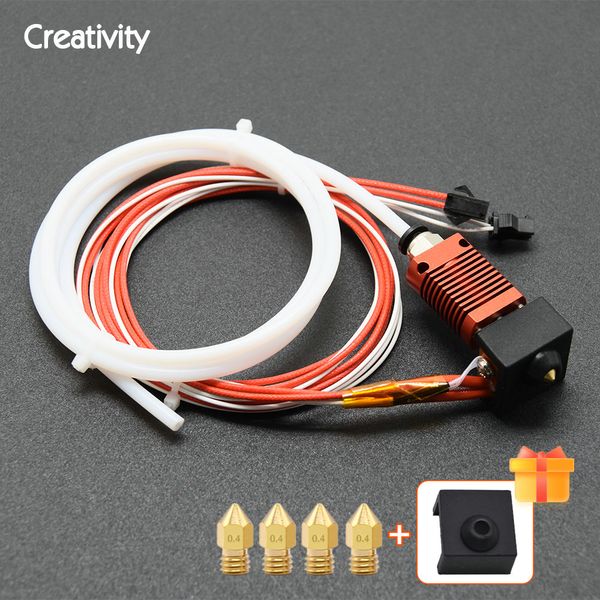 MK8 ExtrUder Hotetend Kit Kit Jit Hot End 0,4 mm Ugello 1,75 mm per Ender-3 Ender 5 Ender 3 V2 CR10/CR 10S/Pro 3D Parti