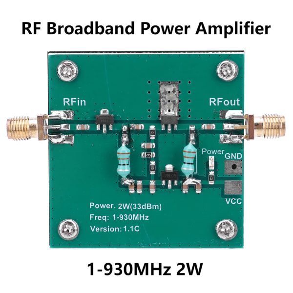 Radio 1930 MHz 2,0 W RF Breitband Verstärker DC 12 V Radio Frequenz Verstärker Modul Breitband Leistungsverstärker Für FM Radio Übertragung