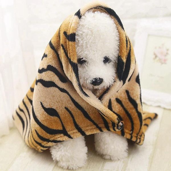 Abbigliamento per cani Autunno e inverno Coperte per animali stile tigre Coralline Caldo Orsacchiotto per gatti opzionale