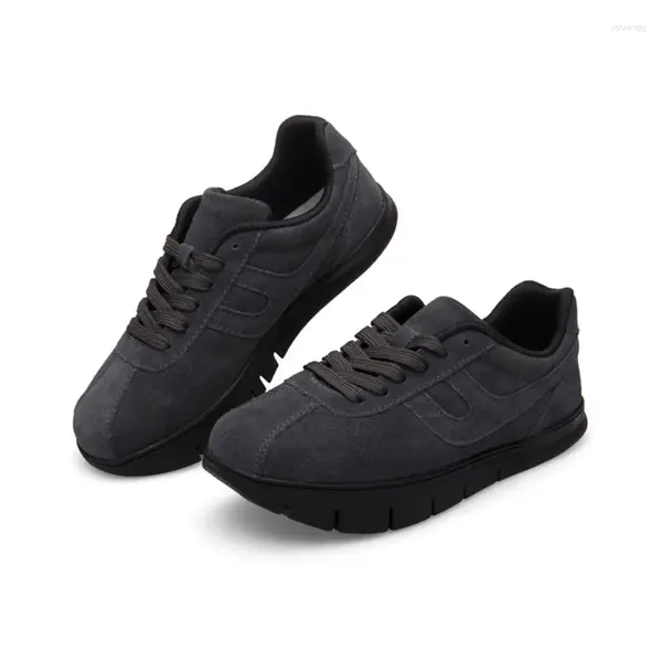 Sapatos casuais salto negativo primavera outono masculino feminino em forma de k para trás andando pélvico para frente ortopédico frente alta volta baixa