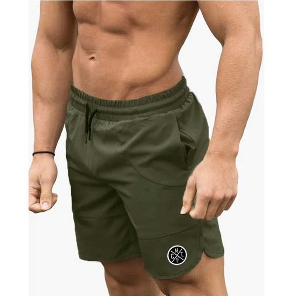 Мужские шорты Мужские брюки для фитнеса для бега Летние черные эластичные дышащие крутые шортыC240402