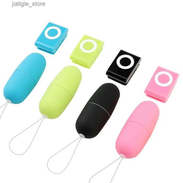 Andere Gesundheits Schönheit Gegenstände Erwachsener Spiel Frauenvibration Jump Wireless MP3 -Fernbedienung Multi -Geschwindigkeits -Vibrator Y240402