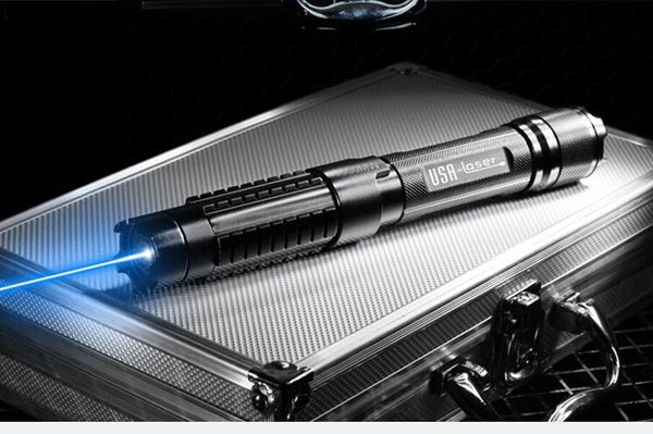 CALDO!Più potente militare 500000m 450nm puntatore laser blu ad alta potenza torcia luminosa malvagio LAZER torcia caccia campeggio lampada segnale caccia