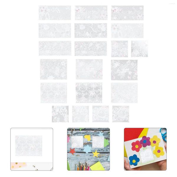 Depolama Şişeleri 60 Sheets Dantel Kolaj Scrapbook Dekoratif Kağıt Scrapbooking El yapımı çıkartmalar DIY Malzeme