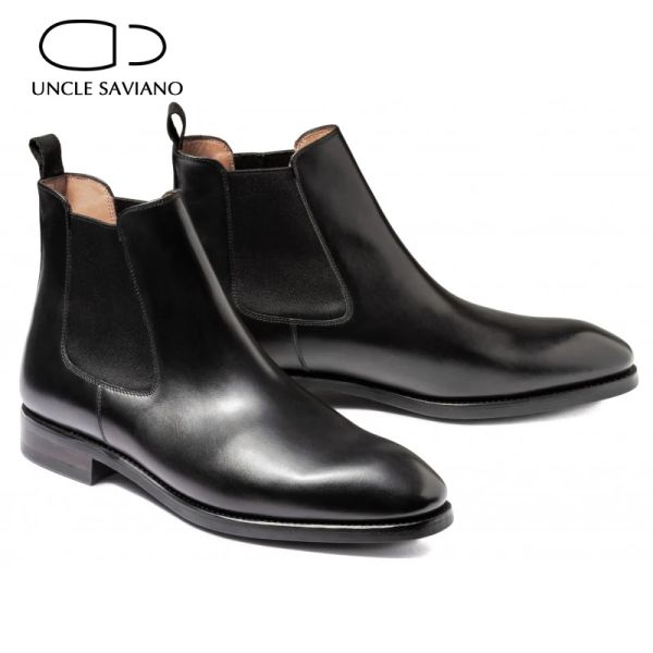 Botas tio saviano botas de inverno sapatos de moda moda moda hightop melhor sólido genuine couro designer de trabalho botas
