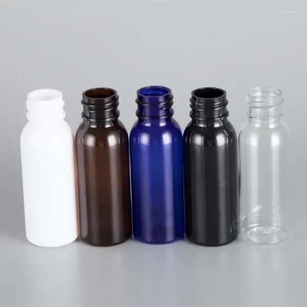 Garrafas de armazenamento 300 pçs/lote 30ml mini garrafa plástica transparente pet perfume atomizador spray de viagem e bomba líquida âmbar azul