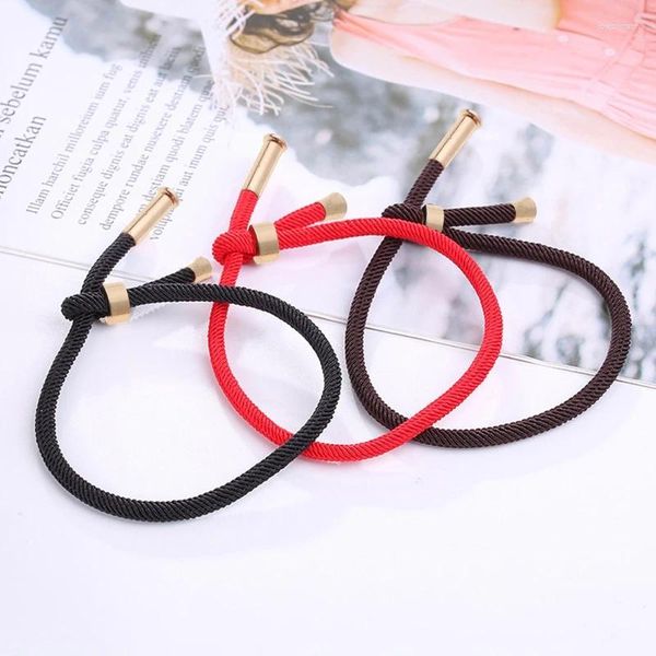 Charme Pulseiras Unissex Milan Cord Pulseira Trançada Corda Vermelha Ajustável Para DIY Aniversário 40GB