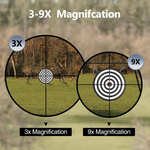 3-9x40 Compact Rifle Scope Hunting Riflescope Ochape Optical for Air Rifle Optics Hunting Airsoft Sniper Scpees 11/20mm Rail