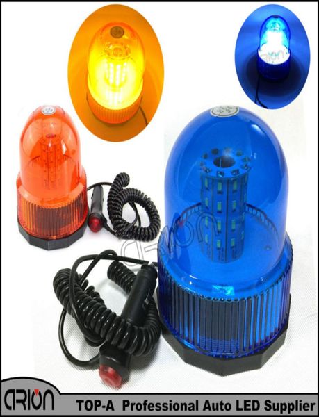 Azul âmbar 40 smd 40 led carro auto caminhão piscando luzes de advertência polícia bombeiro farol estroboscópico barra de luz de emergência 12v24v3941923