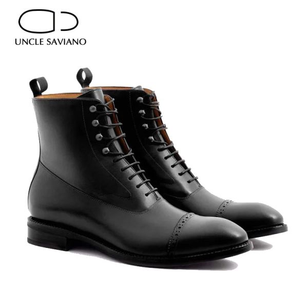 146 Snows Tio Saviano Inverno Adicionar Veet Men Sapatos Melhor Laceup Boots de couro genuíno Designer de moda Trabalho Business Man Shoe 55700