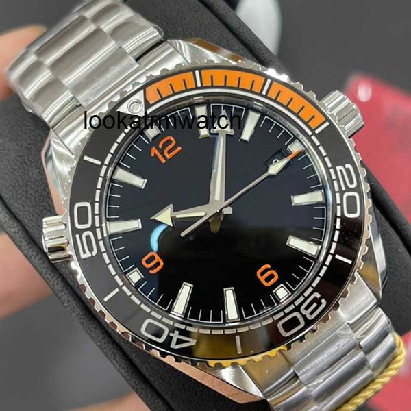 Relógio masculino rlx novo 2023 designer de chegada relógios luxo relógio masculino laranja preto cerâmica relógios eta movimento automático cinta à prova dwaterproof água