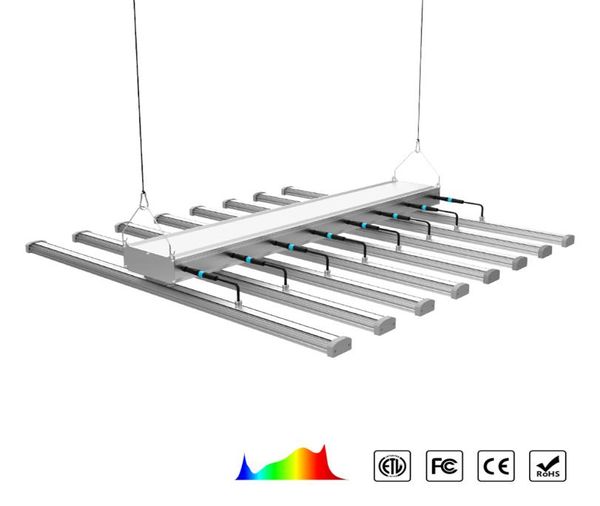 2021 TOP Grow Lights DevicNeu eingetroffenes Vollspektrum-Hydrokultur-Gewächshaus 8 Bars 600 W Samsung 2835 660 nm LED-Licht für den Innenbereich4313870