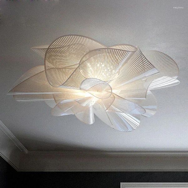 Luzes de teto criativo sala estar quarto luz nordic simples flor led luminária moderna personalizada jantar pendurado lâmpadas