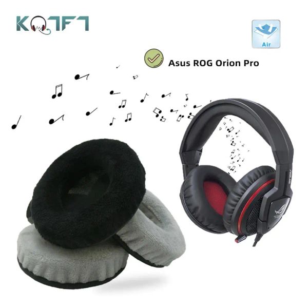 Zubehör KQTFT 1 Paar Samt-Ersatzohrpolster für Asus ROG Orion Pro Headset-Ohrpolster Ohrenschützer-Abdeckung Kissenschalen