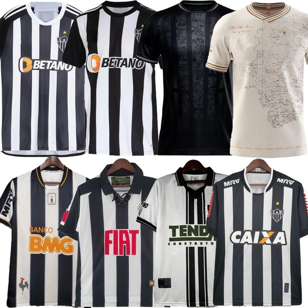 2024 2025 Atletico Mineiro Futbol Formaları Manto Da Massa 24 25 Fred Cazares Otero Moura Elias Robinho Valdivia Adilson Futbol Gömlek Kız Evi Çocuklar 1997 2008 2008 2008