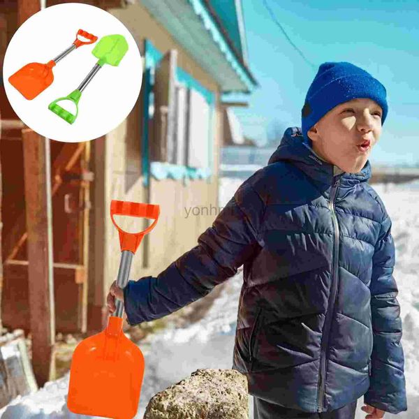 Giochi con la sabbia Divertimento in acqua Bambini Neve Pale da spiaggia in plastica Scavare Vanghe da spiaggia per bambini Pale da sabbia Giocattoli Kit di attrezzi da giardinaggio Sandbox Pala da neve o giardino 240402