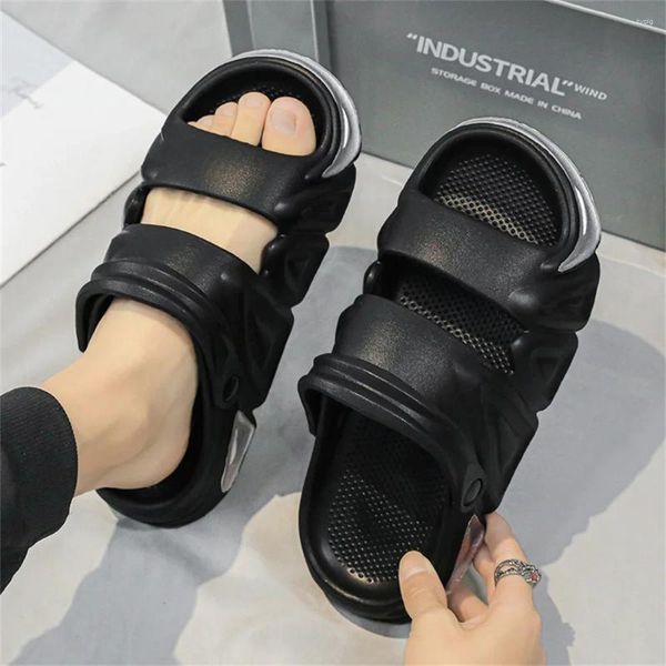 Sapatos casuais verão ablução sandálias brancas vermelhas 42 slippers masculinos de tamanho grande, tendência esportiva de tendência de ordem engraçada ydx1