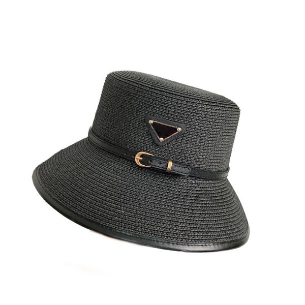Multicolor Mens Caps Designer Bucket Hat Hat Weave Summer Outdoor Classic Gorras Leisure Black Color Solid Breathe Fashion Moda Hats Hollow Out PJ088 H4