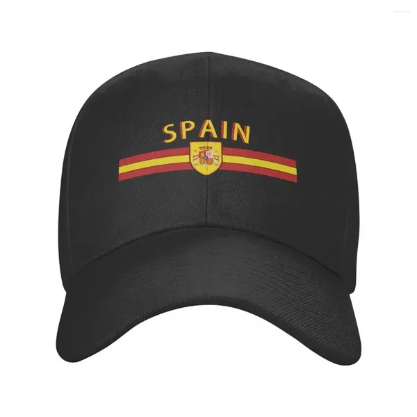 Ballkappen Wappen Spanien Baseballmütze Damen Herren Verstellbare spanische Flagge Patriotismus Papa Hut Sport Snapback Sommerhüte