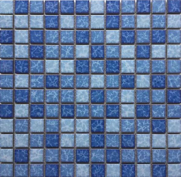 Mosaico in ceramica smaltata sfondo muro modello acqua blu piscina porcellana cucina balcone bagno paesaggio piastrelle