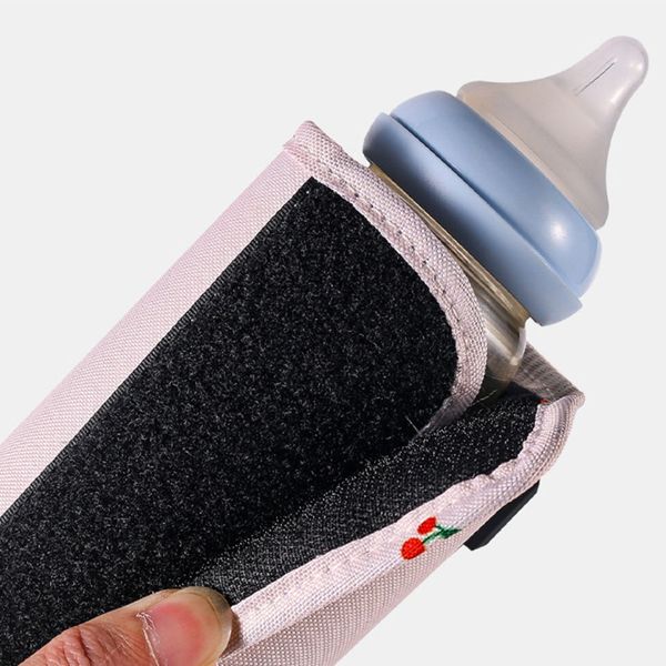 Portátil USB Baby Bottle Manker Bag Travel Milk Menor mais Infantil Bottle Bottle Termostato Alimentos Tampa quente D0AF