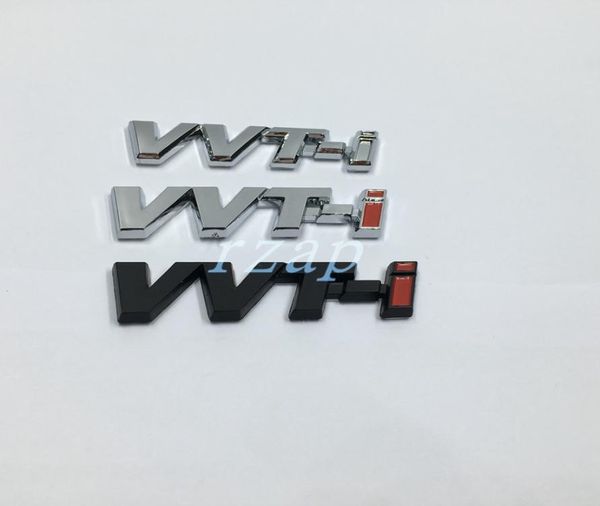 2 Pçs/lote VVTi VVT-i Carta Logo Decalque Carro Traseiro Tronco Emblema Emblema Adesivo Para Carro Styling2080336
