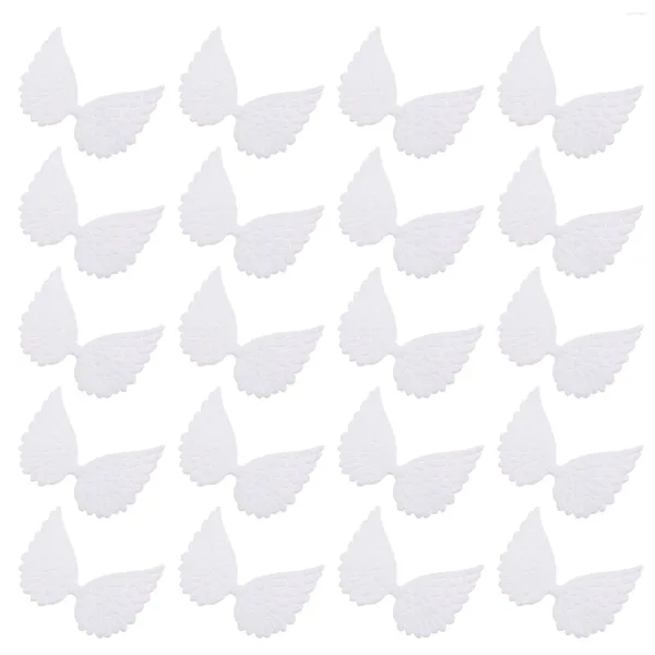 Depolama Şişeleri 30 PCS Glitter Angel Wing Decor Cupcake Topper Noel Süs