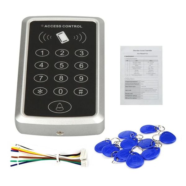 125KHz RFID-Zugangskontrolltastatur EM-Kartenleser Türzugangskontrollsystem Türschlossöffner Tastatursystem