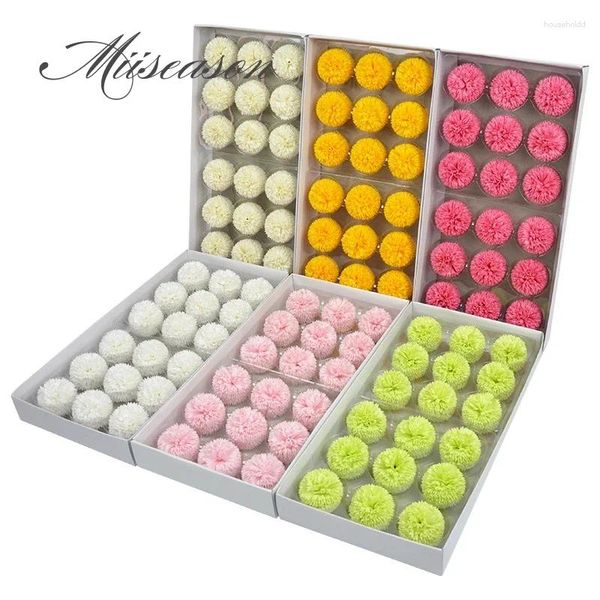 Dekorative Blumen 18pcs Löwenzahn Seife Blumenball Künstliche Hortensie Kopf DIY Geschenk für Valentinstag Mutter Hochzeitshäuser Dekoration