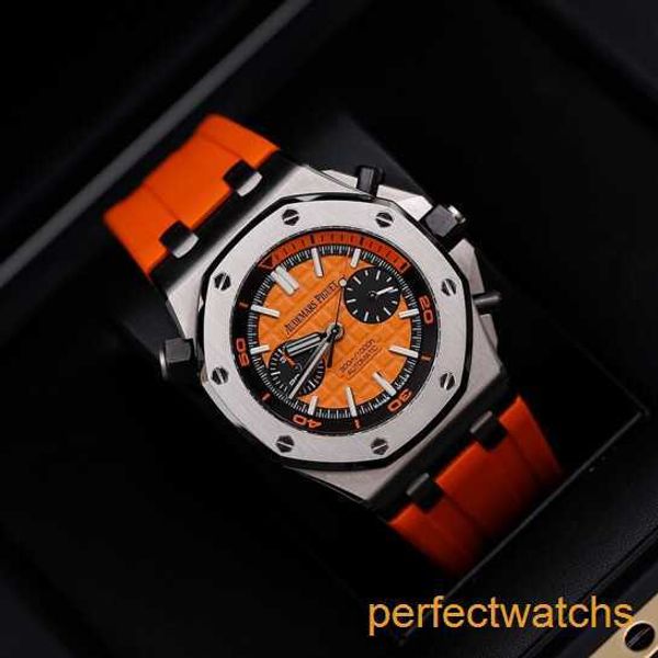 Orologio da polso femminile AP Royal Oak Offshore 26703ST Orologio sportivo da uomo Acciaio di precisione Arancione Meccanico automatico Orologio da lavoro svizzero di fama mondiale Orologio alla moda