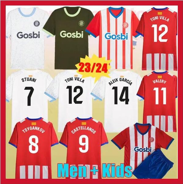 2024 Maglie da calcio Girona FC Stuani 23 24 Home Away Castellanos Valery Toni Borja Garcia Villa Aleix Garcia Shirt da calcio Tsygankov Camiseta de Futbol