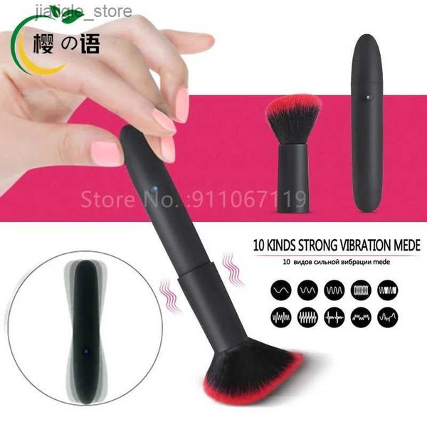 Другое здоровье красоты красоты красота макияж Brush Bullet Vibrator для женщин вибрирует любовь G-Spot Клинический стимулятор мужской мастурбация S Y240402