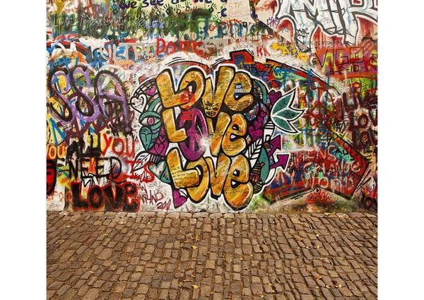 Vinile Graffiti Muro Sfondo Pografia Pavimento di Mattoni Bambini Bambini Po Studio Fondali Stand Puntelli Fundo Fotografico Para Est9892627