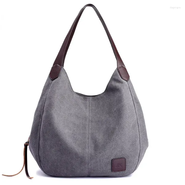 Borse a tracolla Borsa da donna Moda All-match Letterario Semplice stile coreano Borsa multiscomparto per il tempo libero Grande