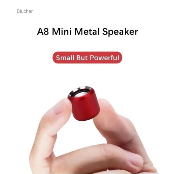 Alto-falantes portáteis criativos de alta fidelidade estéreo metal baixo alto-falante sem fio bluetooth leitor música mini alto-falantel2404