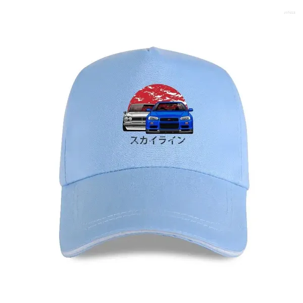 Ball Caps Cap Hut Skyline R34 Mann japanisches Auto Sportwagen Automotive Neuheit Baumwolle Baseball bedruckte Kleidung