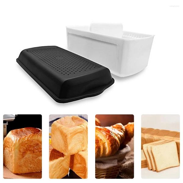 Garrafas de armazenamento cozinha pastelaria pão keeper caso com tampa caixa de alimentos para caseiro e padaria 34 17.5 15.5cm