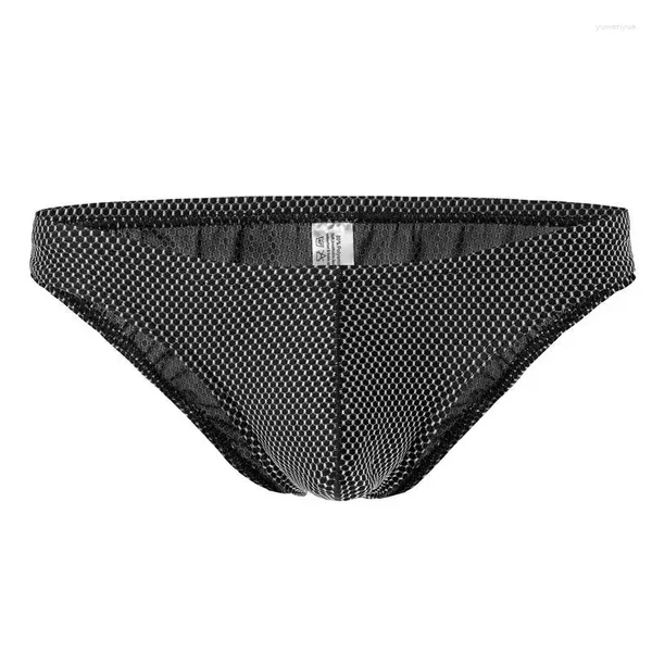 Cuecas 2024 moda homem sexy nylon u convexo briefs bulge pênis bolsa roupa interior masculino gay bikini desliza sem costura jockstraps calcinha