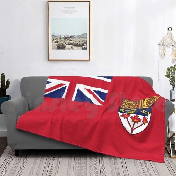 Coperte Canada Red Ensign Flag Vintage Canadian Symbol HD Negozio online di alta qualità Coperta per divano letto da viaggio