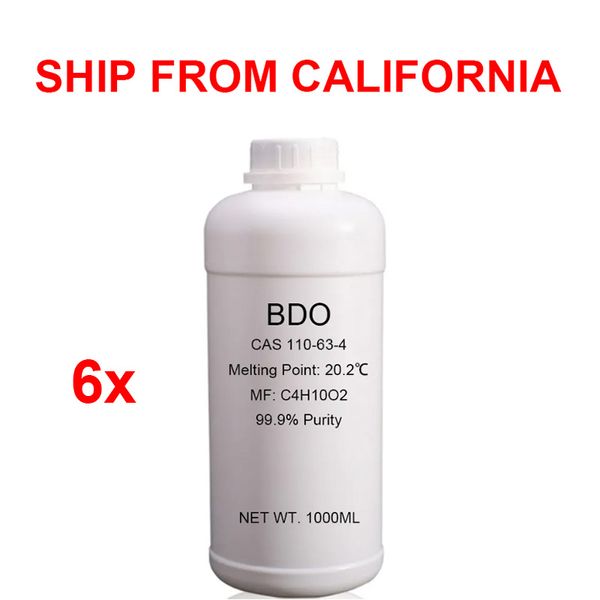 Оптовая 6 кг 6liter USA Stock 1 Butanediol 110-63-4 14BDO 63 4 14 BDO 99,99 High Putiry