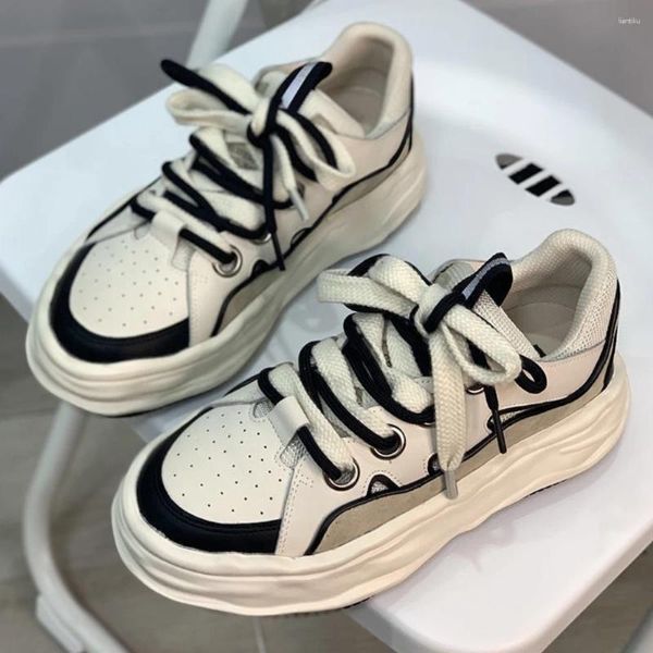 Sapatos casuais tênis mulheres apartamentos plataforma de caminhada verão luxo designer rendas até esporte correndo tenis de mujer