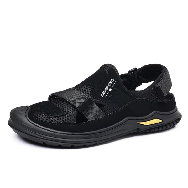 Stivali estate maschili sandali traspiranti sandali traspiranti da uomo non cocchetto da uomo abbronzatura scarpe da spiaggia resistenti scarpe casual comode scarpe casual