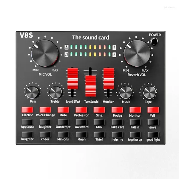 Microfoni Bluetooth Professional Live Streaming Streaming Scheda USB Interfaccia Audio Mixer DJ per la registrazione della chitarra microfono