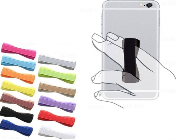 Sling Grip Handyhalter Gummi Fingergriff Rückseite Aufkleber Einhand-Gummiband Anti-Rutsch-Anti-Fall-Gürtel für Apple iPhone 1413382