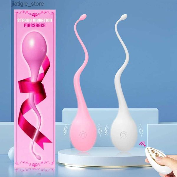 Altri oggetti di bellezza per la salute Vibratore telecomando wireless per le donne G spot stimolatore clitoride vibrante amore pollywog sperma per adulto Y240402