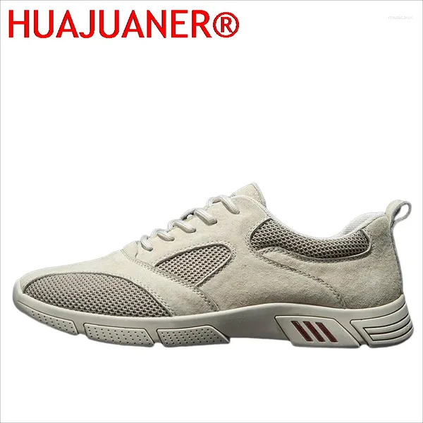 Casual Schuhe männer Turnschuhe Mode Hohe Qualität Weiche Marke Männer Komfortable Atmungsaktive Ultra-light Mesh Wildleder Weiß Schuhe