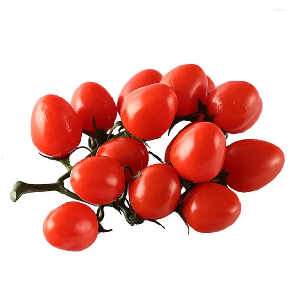 Decorazione per feste Pomodoro artificiale di alta qualità Puntelli per esposizione Vetrina per armadietti Decorazioni per frutta e verdura Cucina per la casa