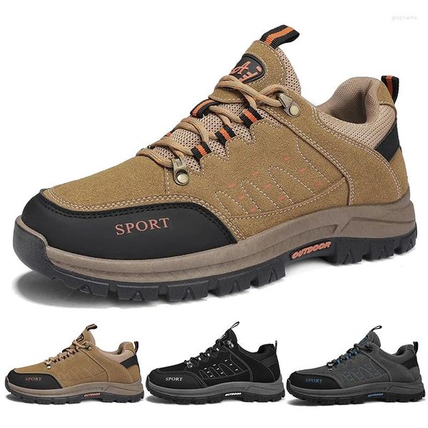 Fitnessschuhe Herren Outdoor Wandern Leder Wasserdicht Angeln Wald Arbeit Hochwertige Sportschuhe 39#-44#